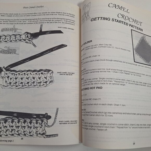 Camel Crochet Instruction & Pattern Afghan 1 2 302 304 Babies 303 Lot - Picture 6 of 8